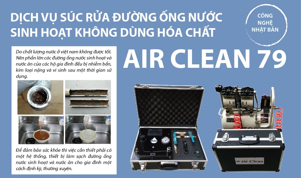 Sóng sung di chuyển với tốc độ cao giúp loại bỏ 95% các cặn bẩn trong đường ống nước