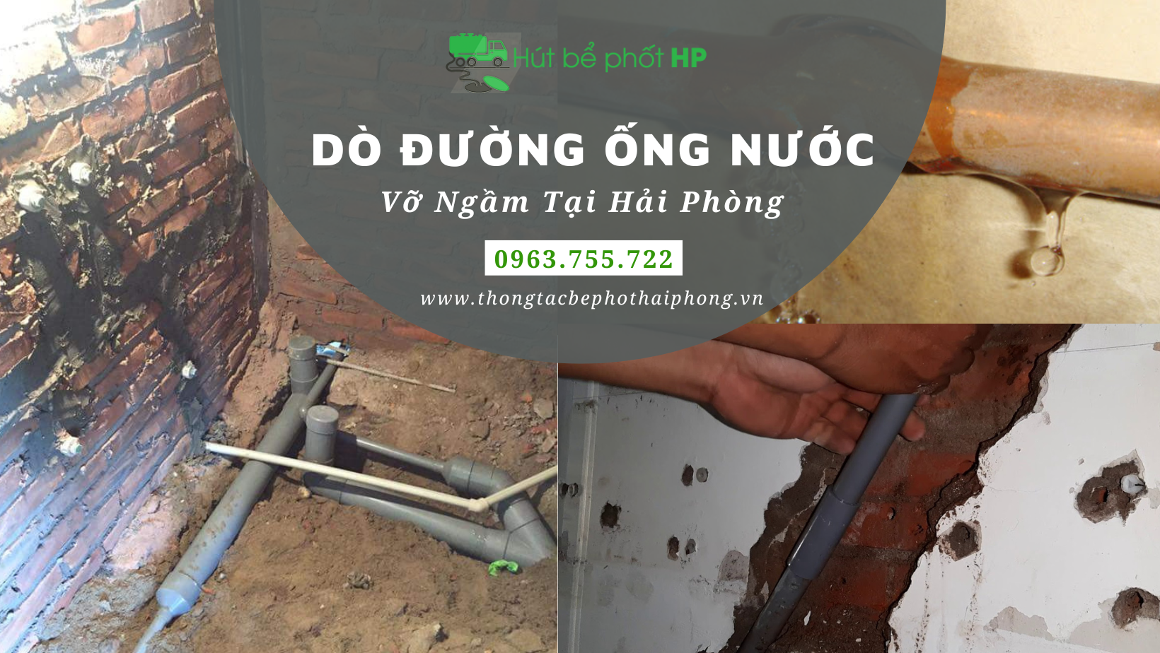 Dịch vụ dò đường ống nước vỡ ngầm tại Hải Phòng