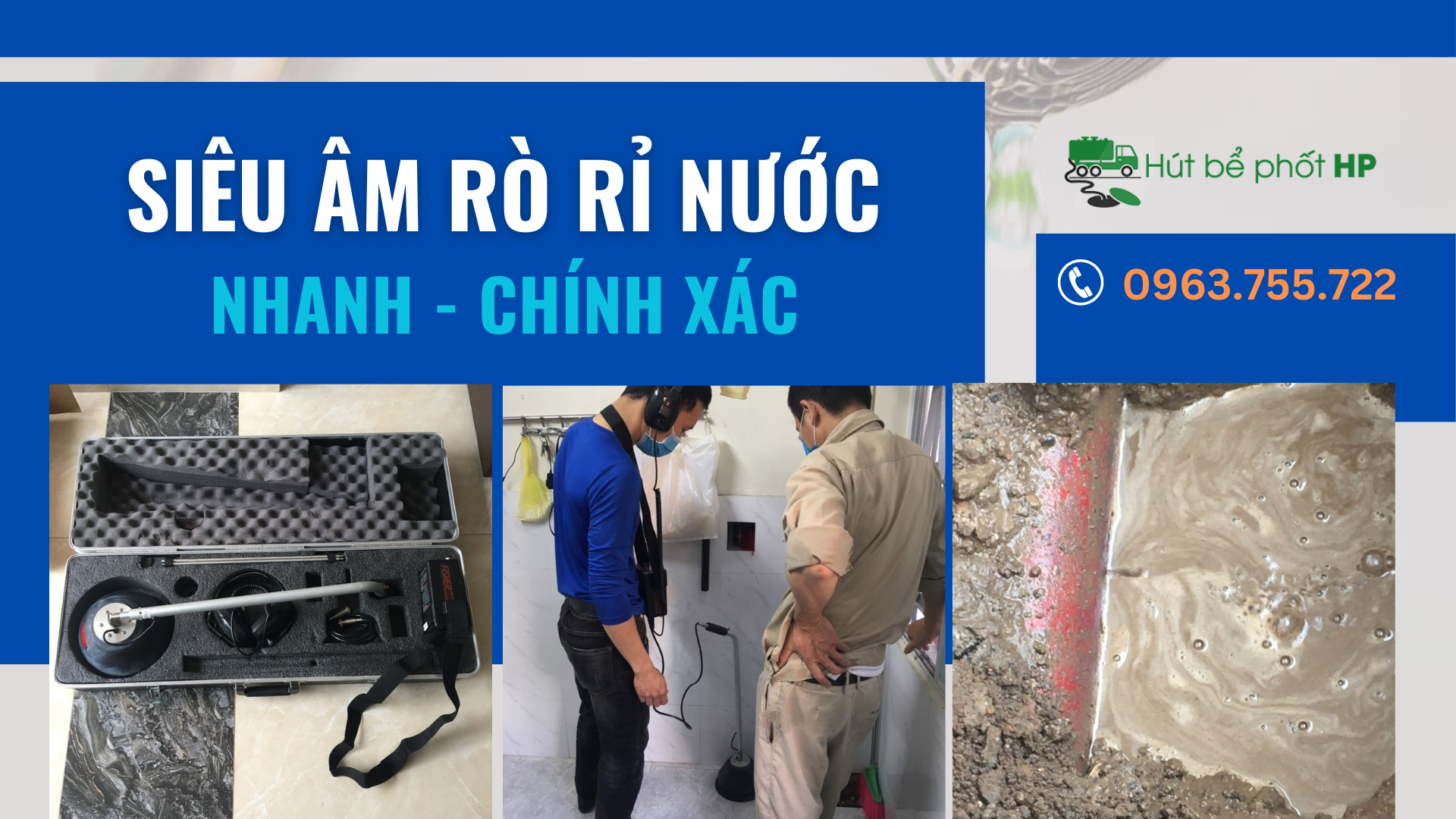 Dò ống nước, siêu âm rò rỉ nước tại Hải Phòng GIẢ RẺ NHẤT 2024. 