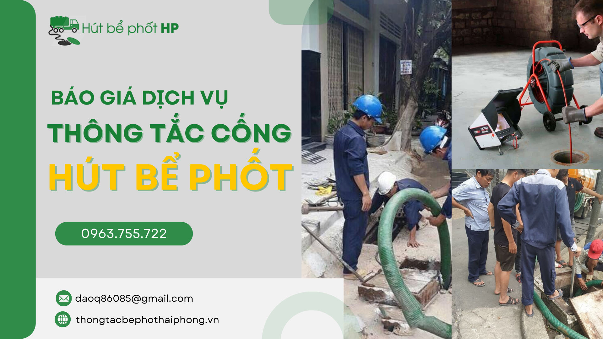 Báo giá dịch vụ thông tắc cống, bồn cầu chuyên nghiệp tại Quảng Ninh