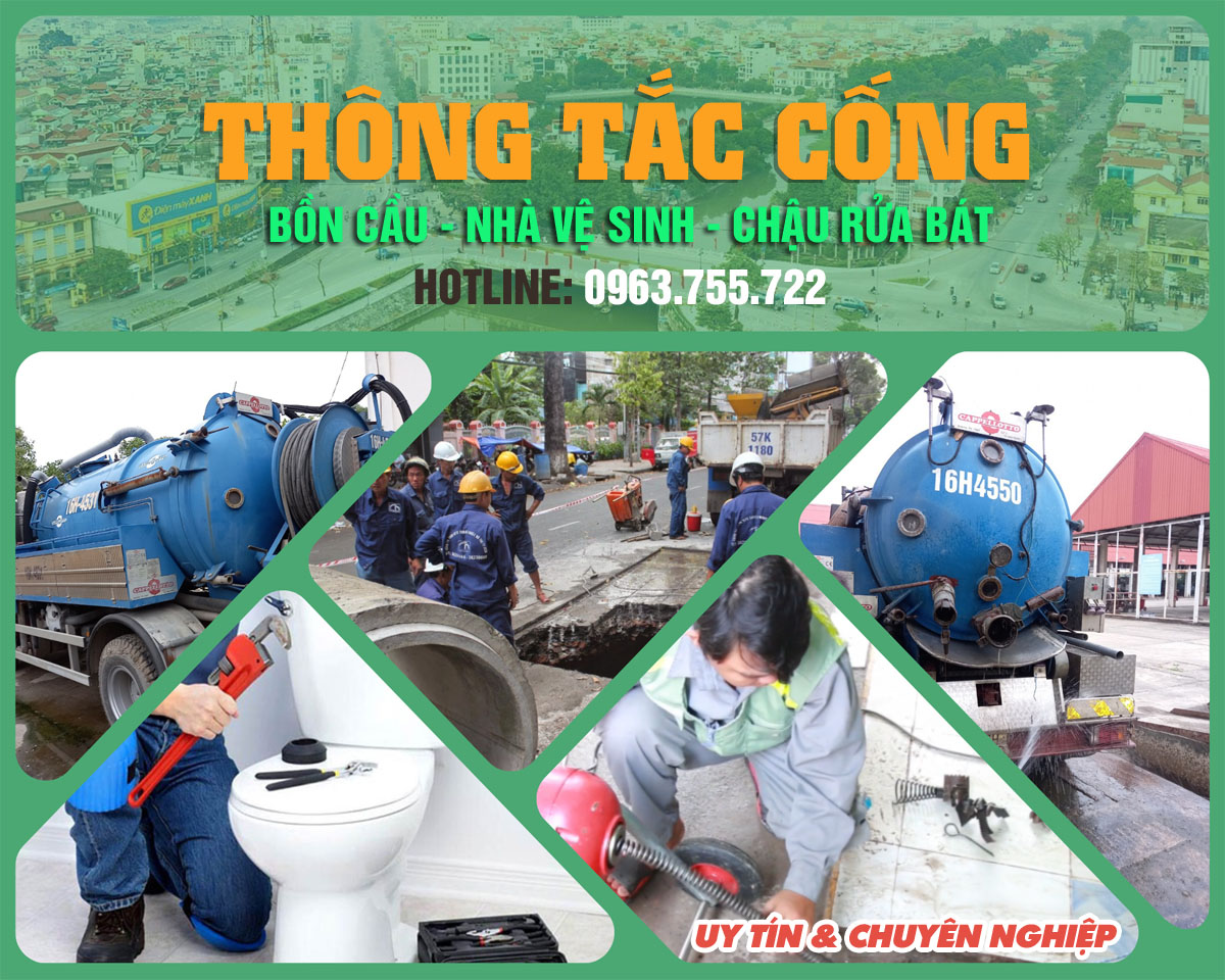 Thông Tắc Cống Hải Phòng - Máy Móc Hiện Đại - 0963.755.722