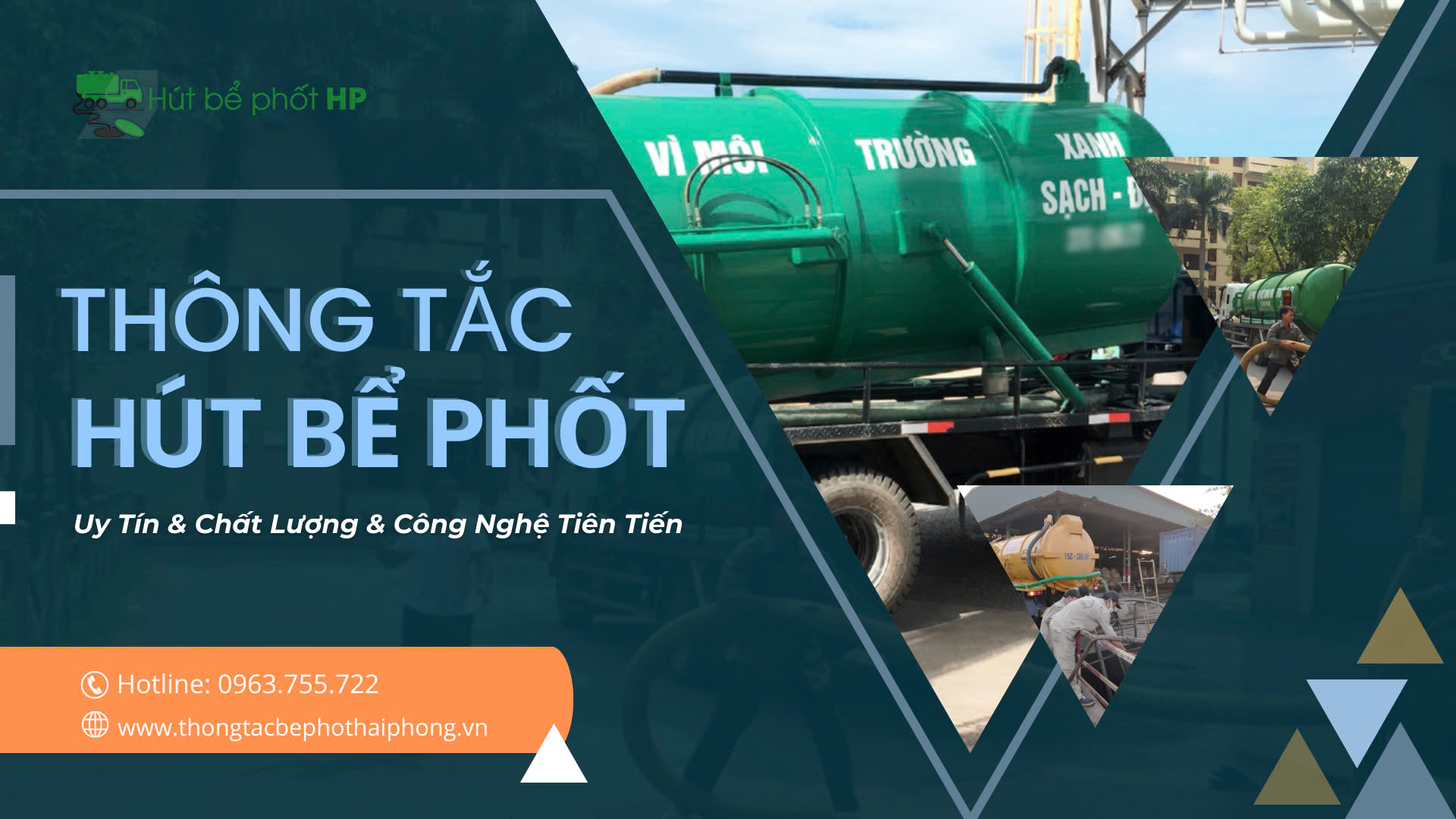 Thông tắc cống, hút bể phốt Cát Hải - Giá rẻ, chuyên nghiệp, tận tâm