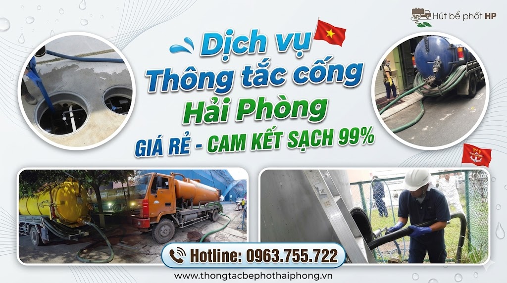 Dịch Vụ Thông Tắc Cống Hải Phòng Giá Rẻ, Uy Tín, Có Mặt Nhanh | Hotline: 0963.755.722