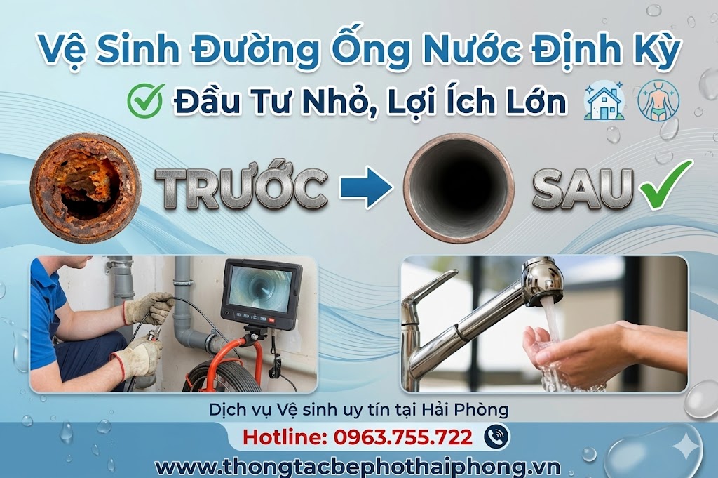 Vệ Sinh Đường Ống Nước Định Kỳ - Đầu Tư Nhỏ, Lợi Ích Lớn Tại Hải Phòng