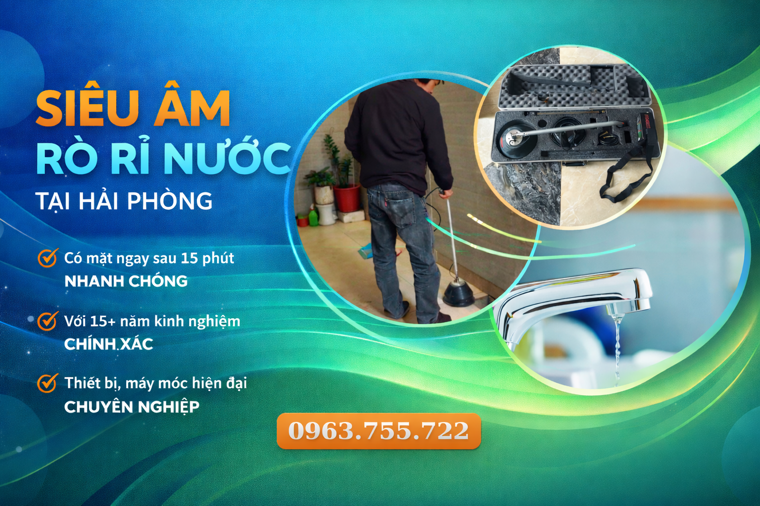 Siêu Âm Đường Ống Nước Tại An Dương Hải Phòng – Chính Xác, Không Đục Phá