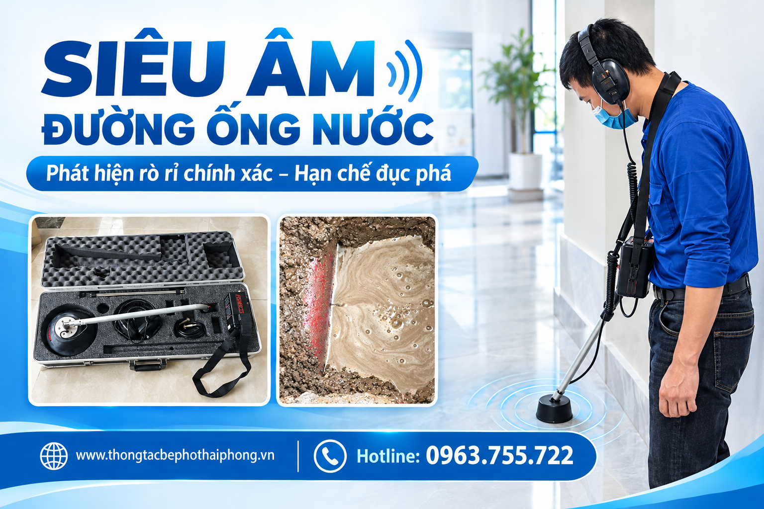 Siêu Âm Đường Ống Nước Hải Phòng – Kiểm Tra, Phát Hiện Sự Cố Chính Xác 