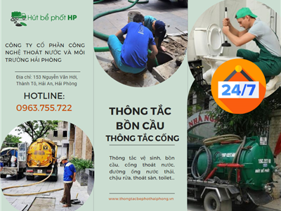 Thông Tắc Bể Phốt Hải Phòng Siêu Nhanh – Không Mùi, Không Mất Thời Gian