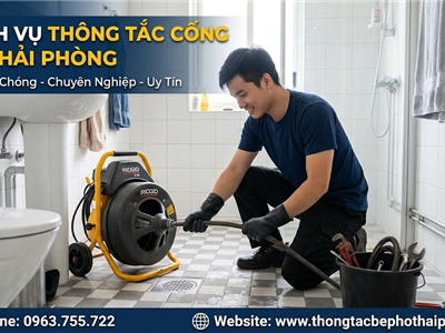 Dịch Vụ Thông Tắc Cống Chuyên Nghiệp Tại Hải Phòng – Xử Lý Nhanh, Sạch Triệt Để