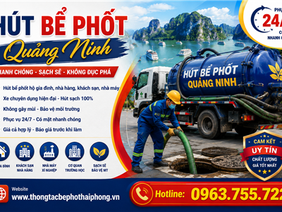 Hút Bể Phốt Quảng Ninh 24/7 – Xe Chuyên Dụng, Xử Lý Nhanh, Sạch Sẽ 